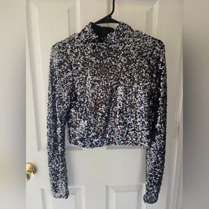 DKNY Sequin Embellished Top